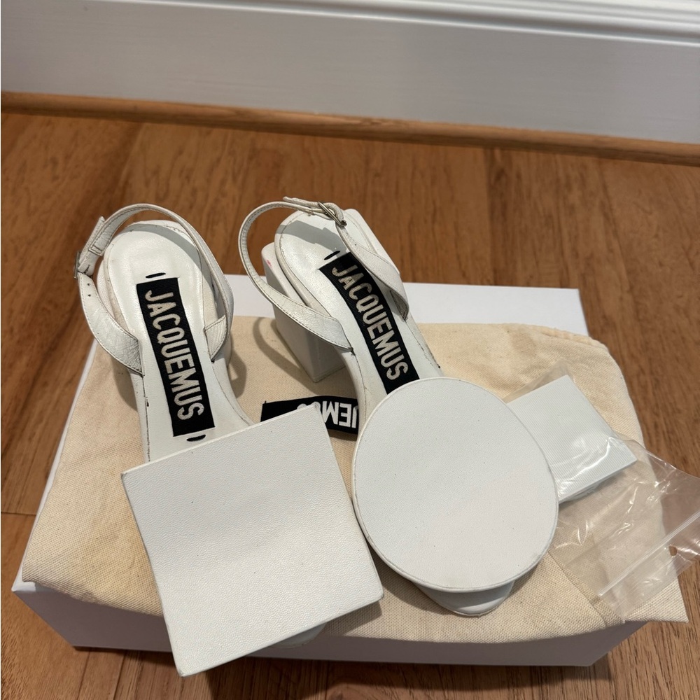 Jacquemus White Women's Sandals - Picture 6 of 6